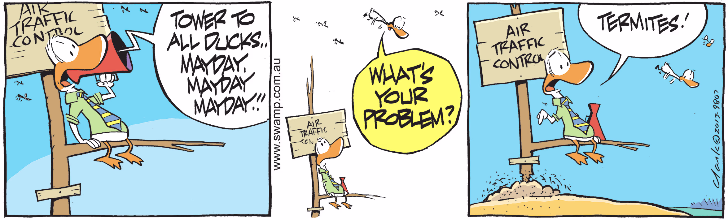 Original Air Traffic Controller colour cartoon